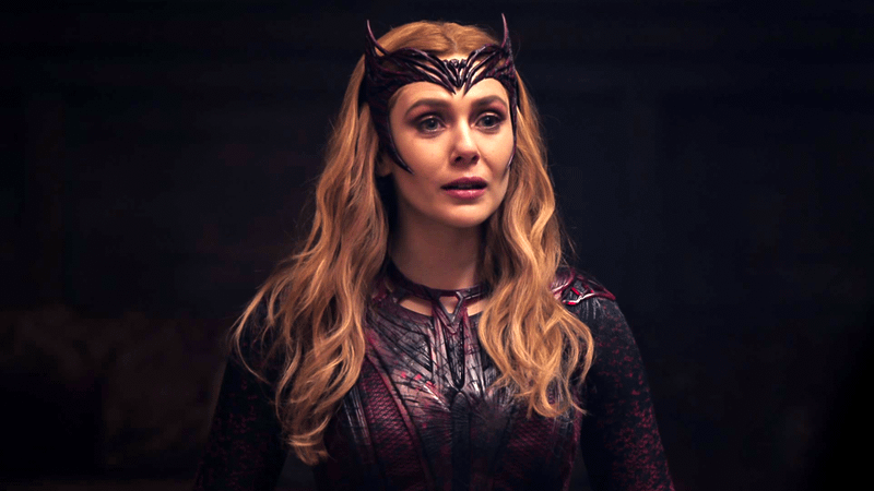 Elizabeth Olsen as Scarlet Witch.