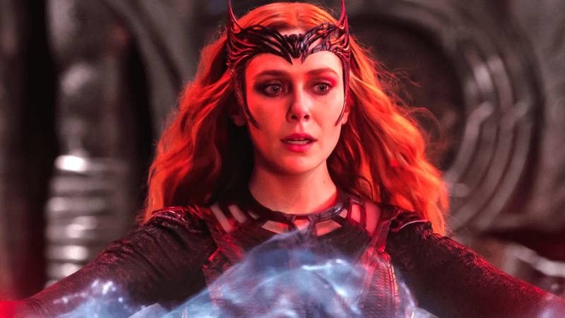 Elizabeth Olsen as Scarlet Witch.