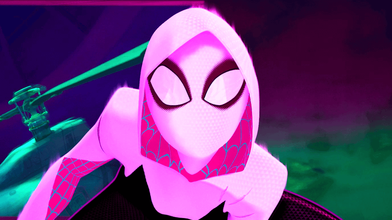 Spider Gwen in Sony's Spider-Verse universe.