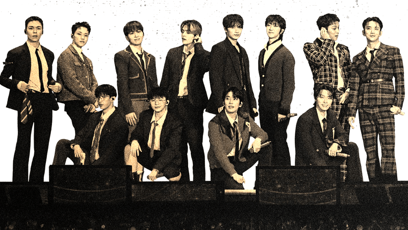 cast of Seventeen: Our Chapter in black and white