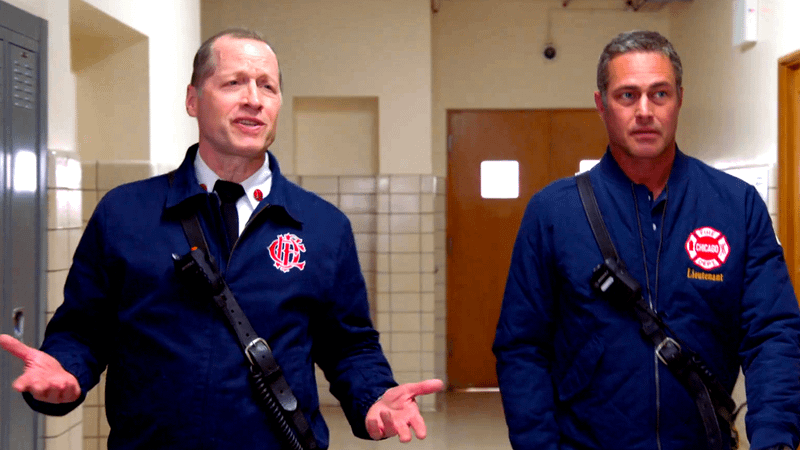 Van Meter and Severide in Chicago Fire Season 14, Episode 7