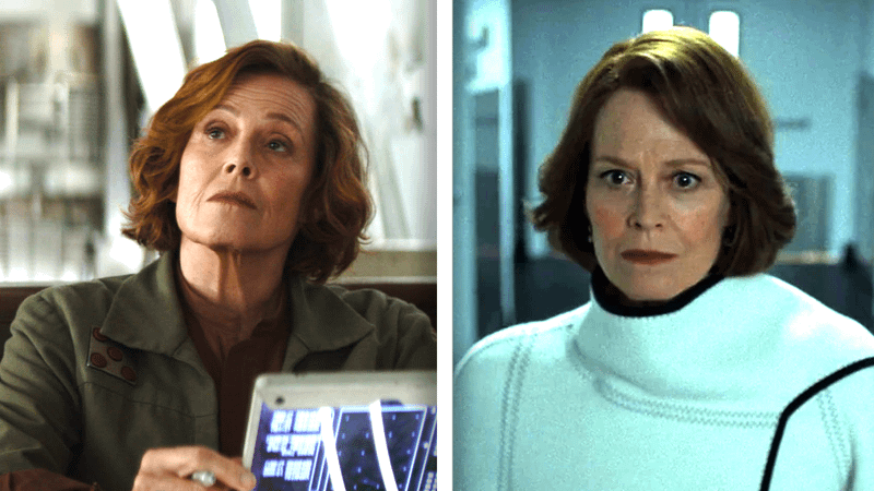 Sigourney Weaver as Colonel Ward and Alexandra Reid