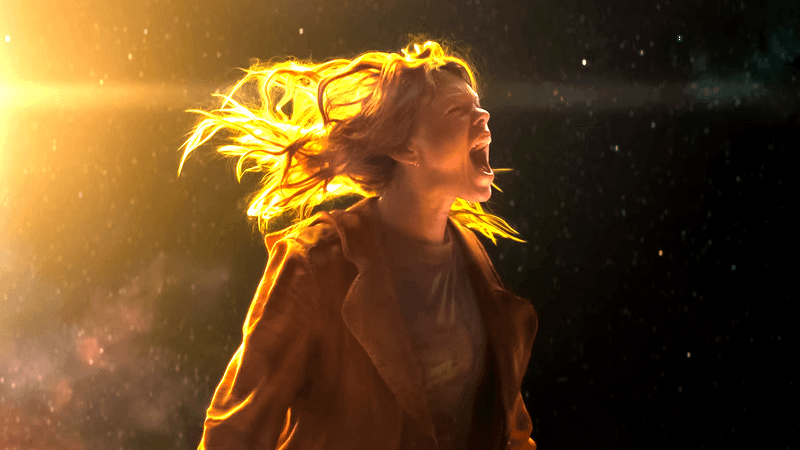 Milly Alcock yelling in space as Kara in the Supergirl trailer.