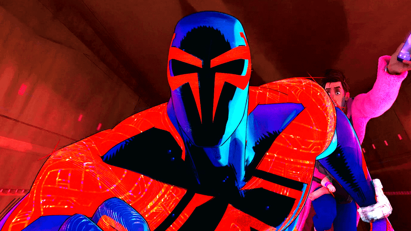 Miguel O'Hara/Spider-Man 2099 in 'Spider-Man: Across the Spider-Verse.'