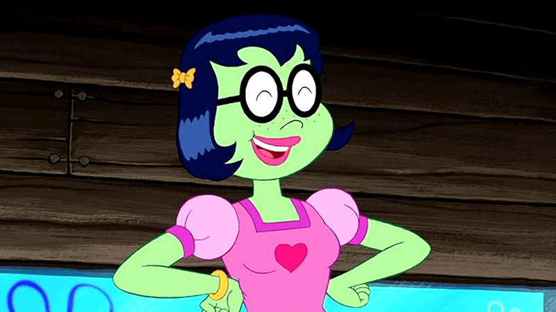 Princess Mindy with her hands on her hips in The SpongeBob SquarePants Movie