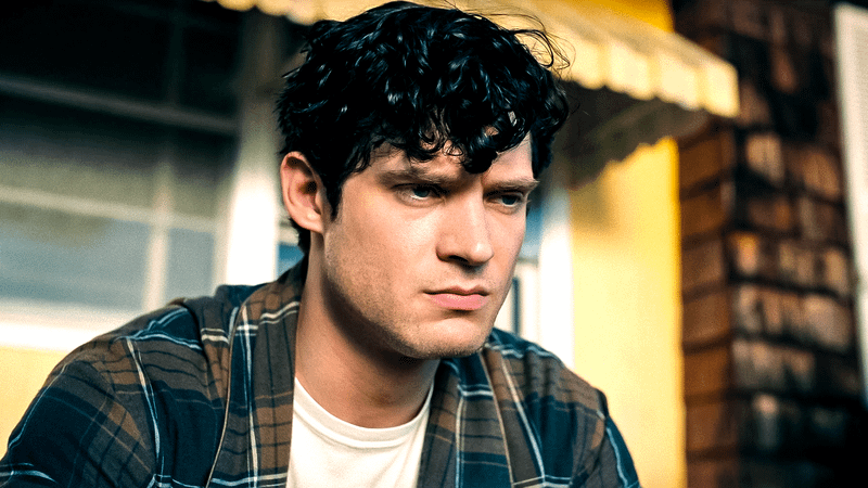 David Corenswet as Clark Kent in Superman.