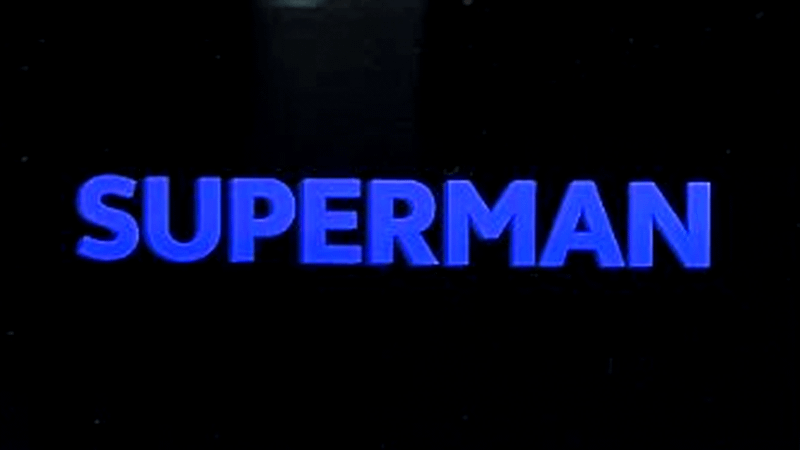 All-blue alternate Superman logo