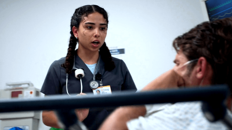 Laetitia Holland as Emma in The Pitt Season 2, Episode 11.