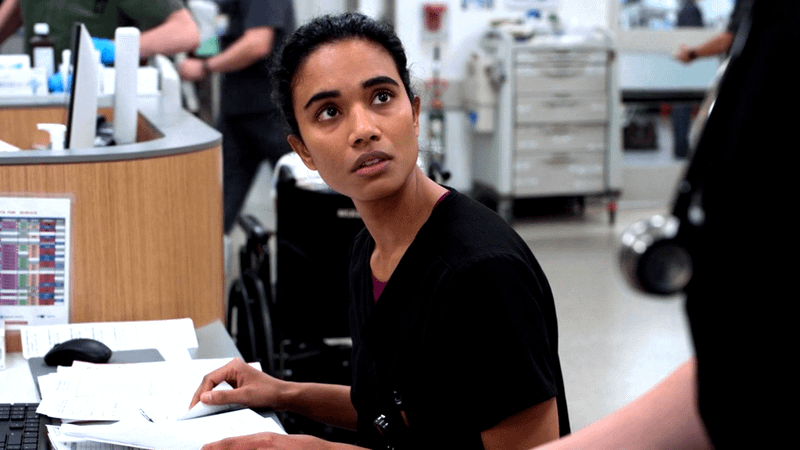 Supriya Ganesh as Dr. Mohan in The Pitt Season 2.