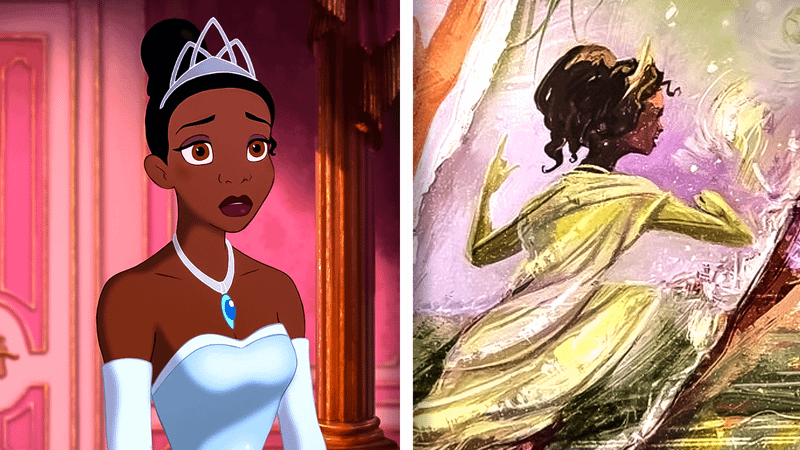 Tiana from 'The Princess and the Frog' movie, Tiana from Disney Adventure art piece.