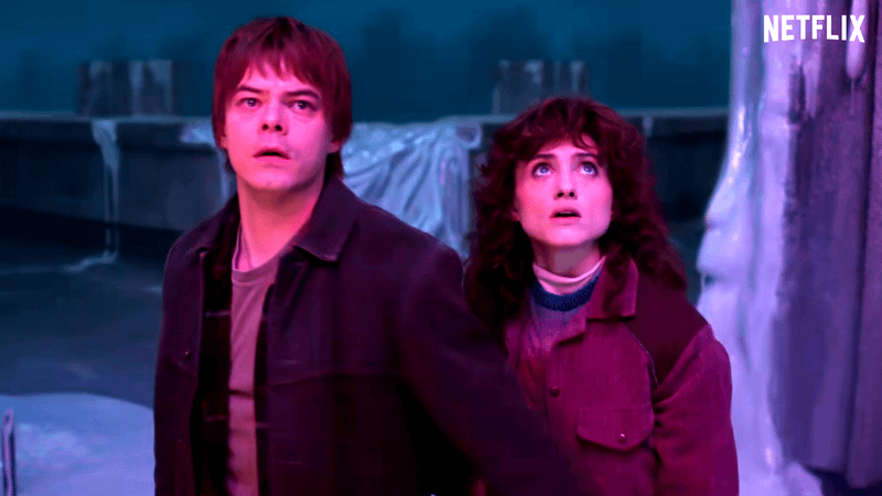 Jonathan Byers and Nancy Wheeler in Stranger Things Season 5