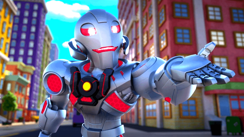 Ultron in Marvel's Spidey and Iron Man: Avengers Team Up!