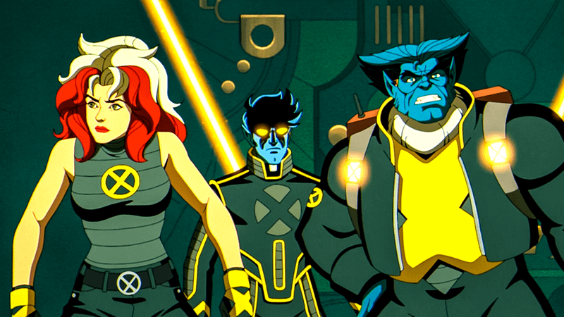 Rogue Nightcrawler and Beast in X-Men 97.