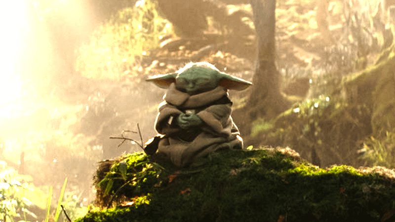 Grogu from The Mandalorian.