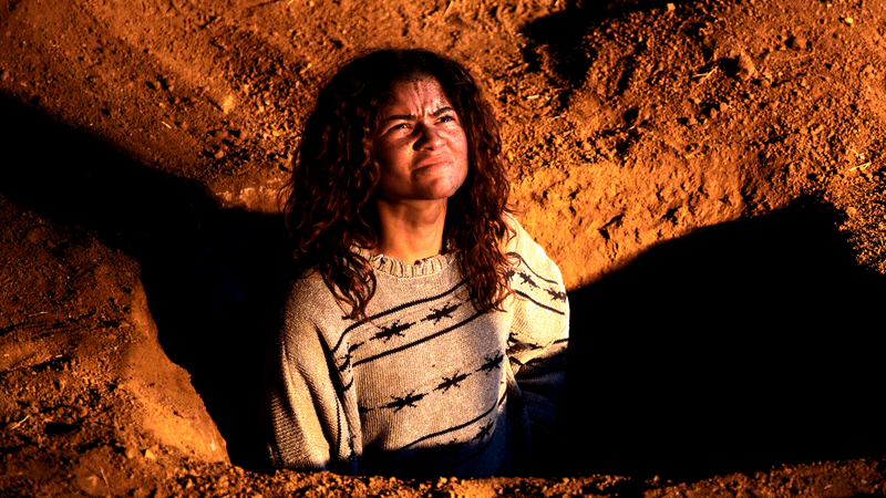 Zendaya as Rue in Euphoria Season 3, Episode 5.