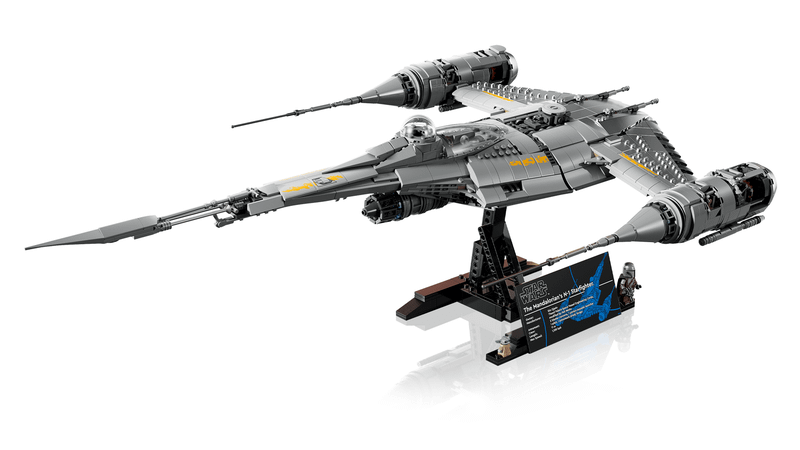 The side of The Mandalorian's N-1 Starfighter LEGO.