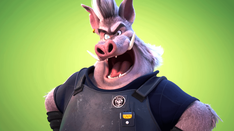 Razorbacks wild pig in Zootopia