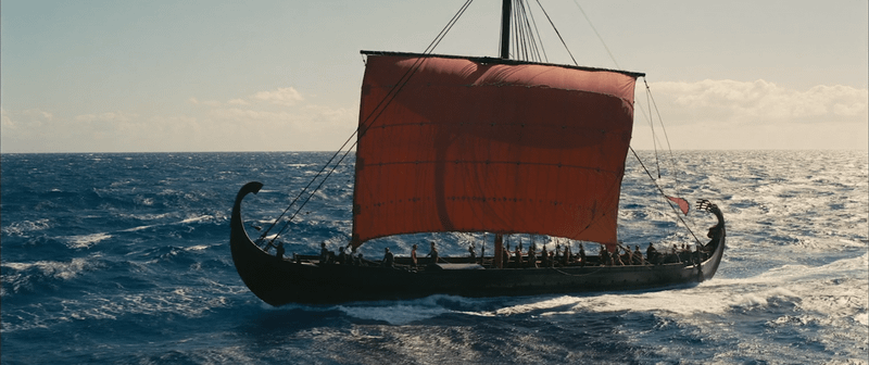 Greek ship from 'The Odyssey' in IMAX 35mm format.