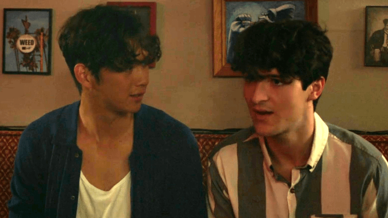 Sean Kaufman as Steven & Carson Blyskal as Blake in Summer I Turned Pretty