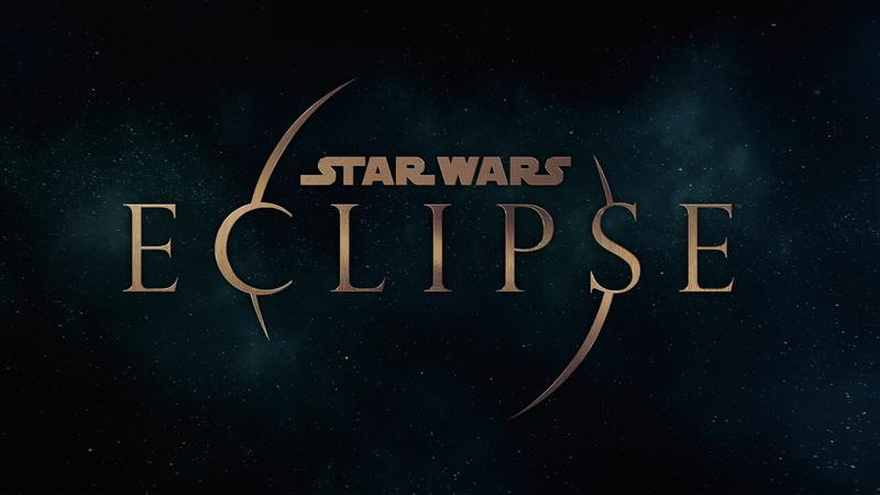 Star Wars: Eclipse logo with the galaxy behind it