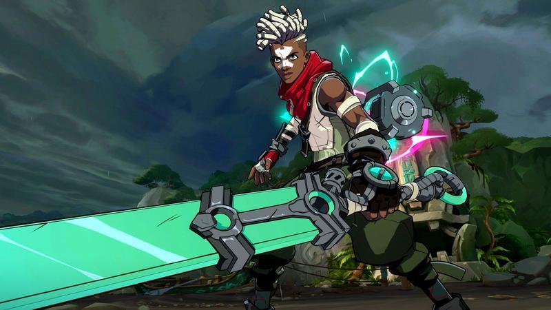 Ekko with his sword in 2XKO