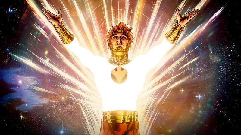 Lightray with a glowing body in DC Comics