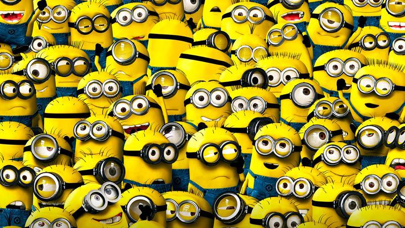 A bunch of Minions all together
