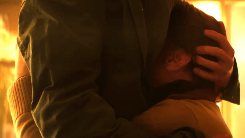Clayface absorbing a man.