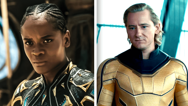 Letitia Wright as Shuri in 'Avengers: Doomsday,' Lewis Pullman as Bob Reynolds/Sentry in 'Thunderbolts*.'