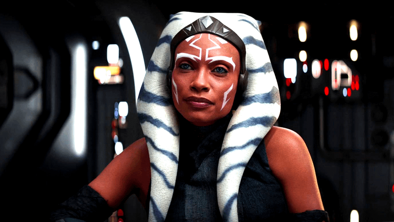 Rosario Dawson as Ahsoka Tano in Ahsoka Season 1.
