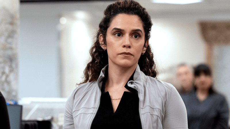 Sepideh Moafi as Dr. Al-Hashimi looking concerned in The Pitt Season 2, Episode 14.