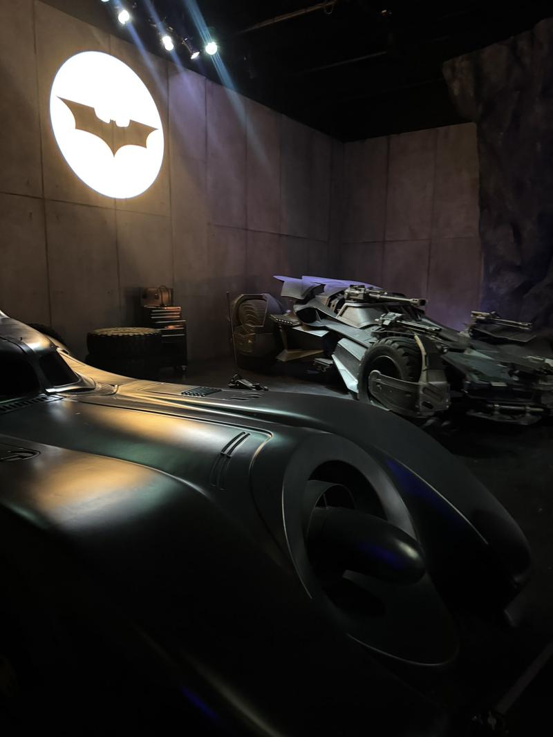 The Batman batmobile not present at Warner Bros. Studios.
