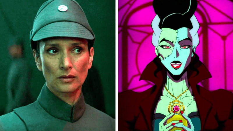 Indira Varma and The Bride.