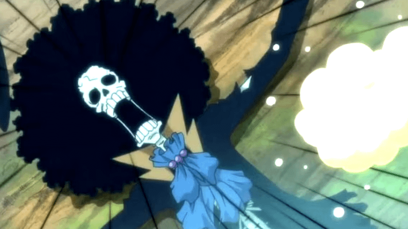 Brook in One Piece anime.