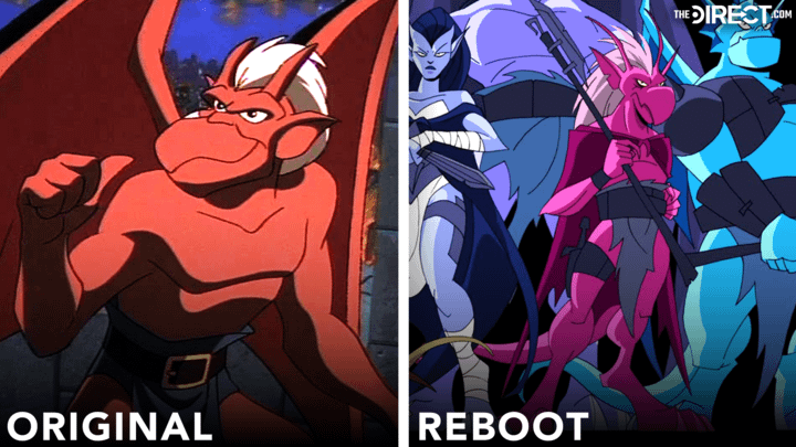 Brooklyn in the original Gargoyles series and in Ciro Nieli's concept art.