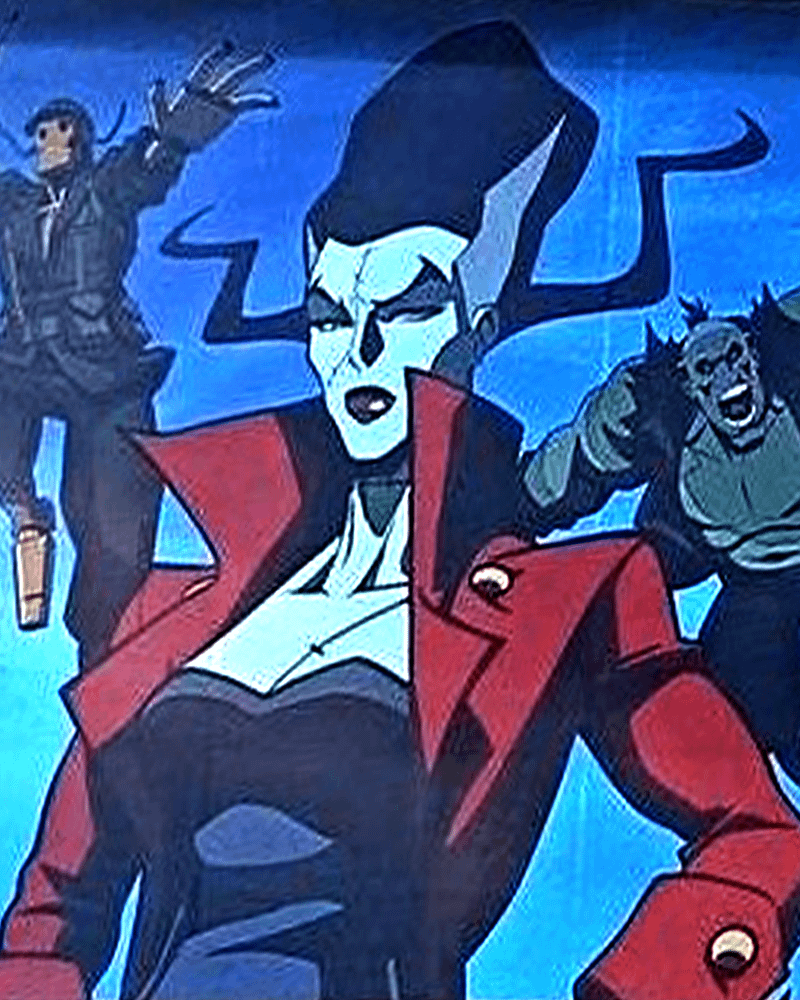 G.I. Robot, The Bride, and Frankenstein in ad for 'Creature Commandos' from DC Animation.