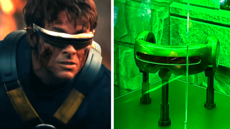 Cyclops in Avengers Doomsday in Avengers Doomsday NYCC display.