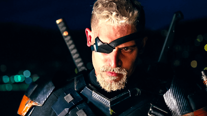 Joe Manganiello as Deathstroke looking angry in Justice League