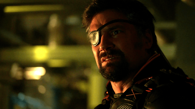 Manu Bennett as Deathstroke in Arrow.