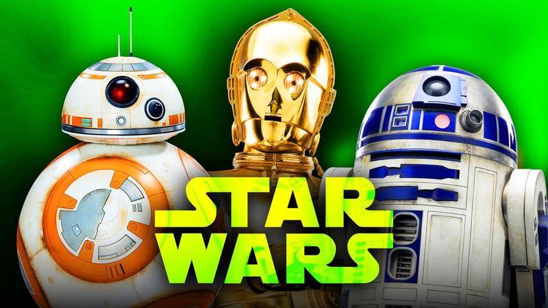 Star Wars Logo, Droids, C3PO, BB8, R2D2