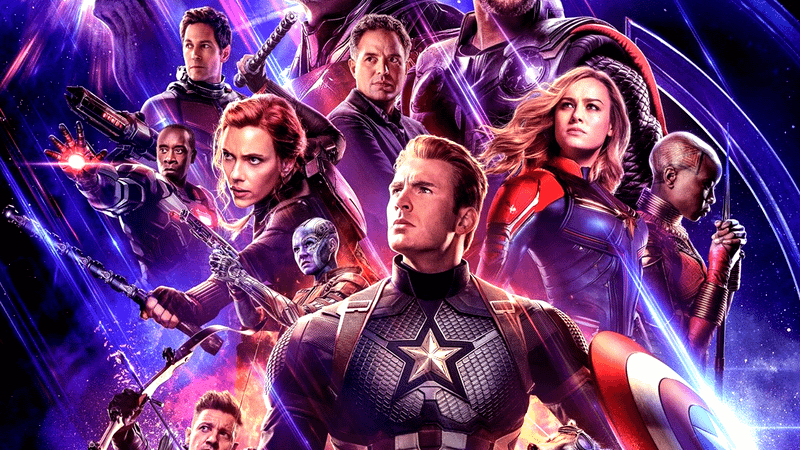 Steve Rogers, Captain Marvel, Bruce Banner and other Avengers: Endgame characters.