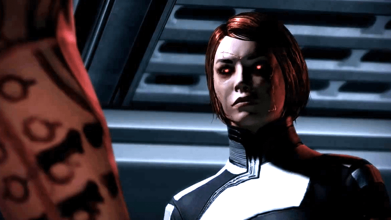 Female Commander Shepard in Mass Effect