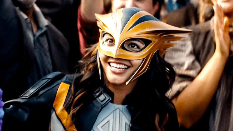 Isabela Merced as Hawkgirl in 'Superman.'