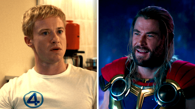 Johnny Storm and Thor