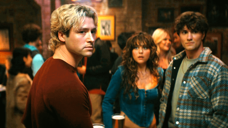 Dean looking at hunter in Off Campus Season 1.