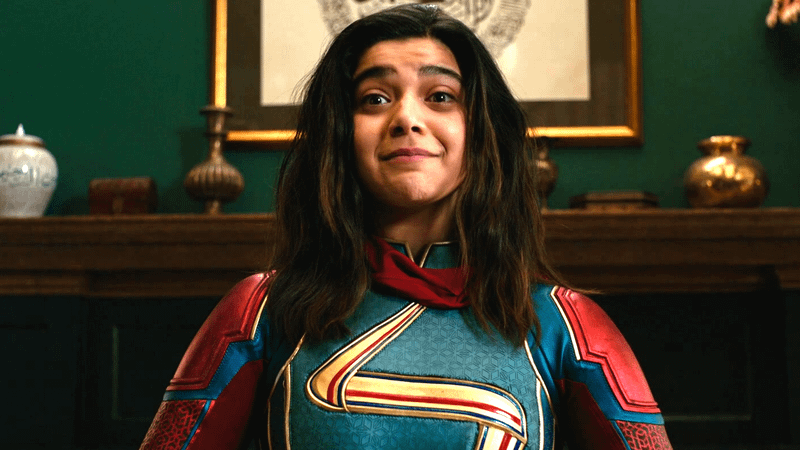 Ms. Marvel smiling in The Marvels.
