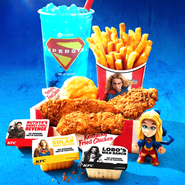 Меню «Супергёрл» от KFC.