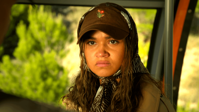 Madison Bailey as Kiara in Outer Banks.