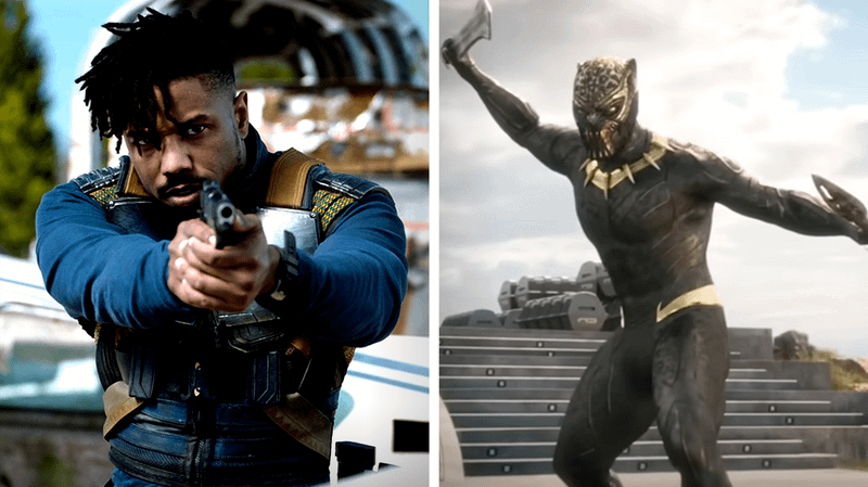 Michael B. Jordan as Erik Killmonger in Black Panther.
