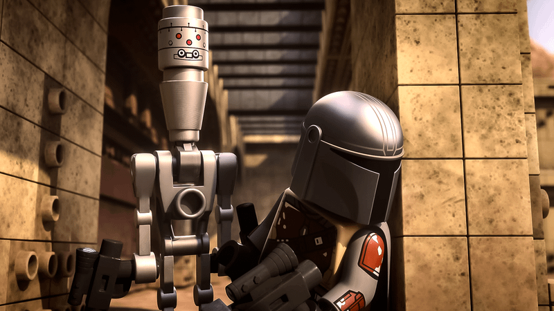 LEGO Star Wars The Mandalorian, Din Djarin and IG-11.